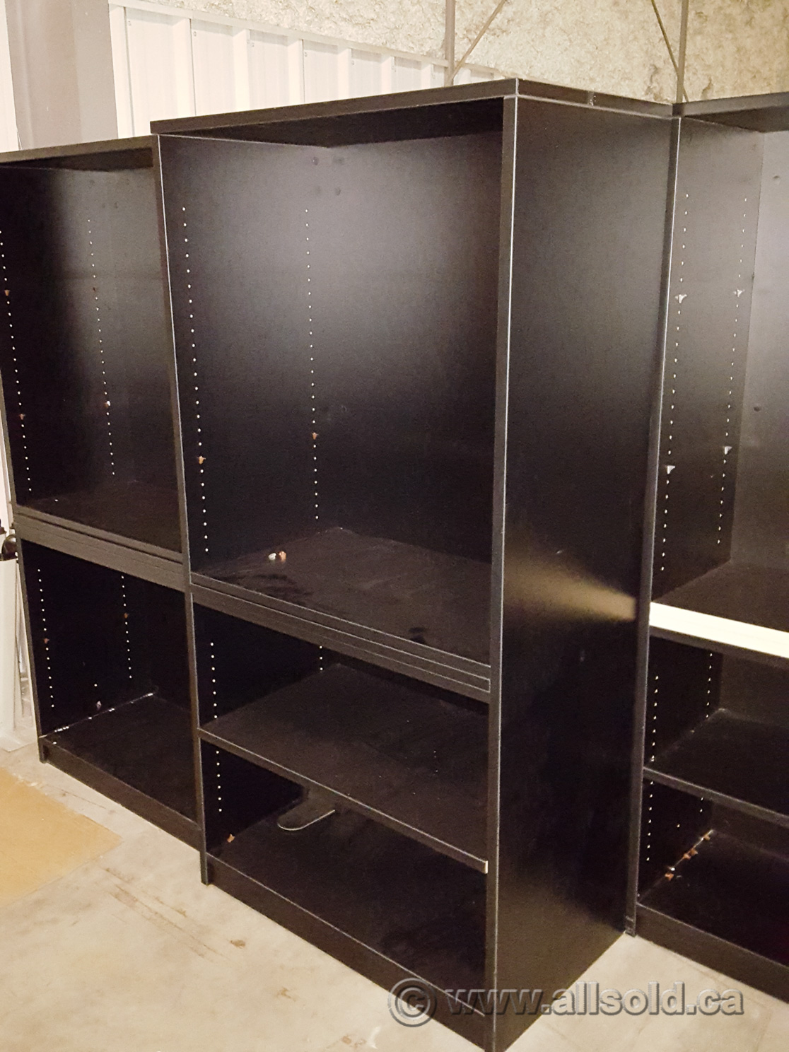 Black Heavy Duty 36 x 20 x 72 Bookcase with Adjustable Shelves